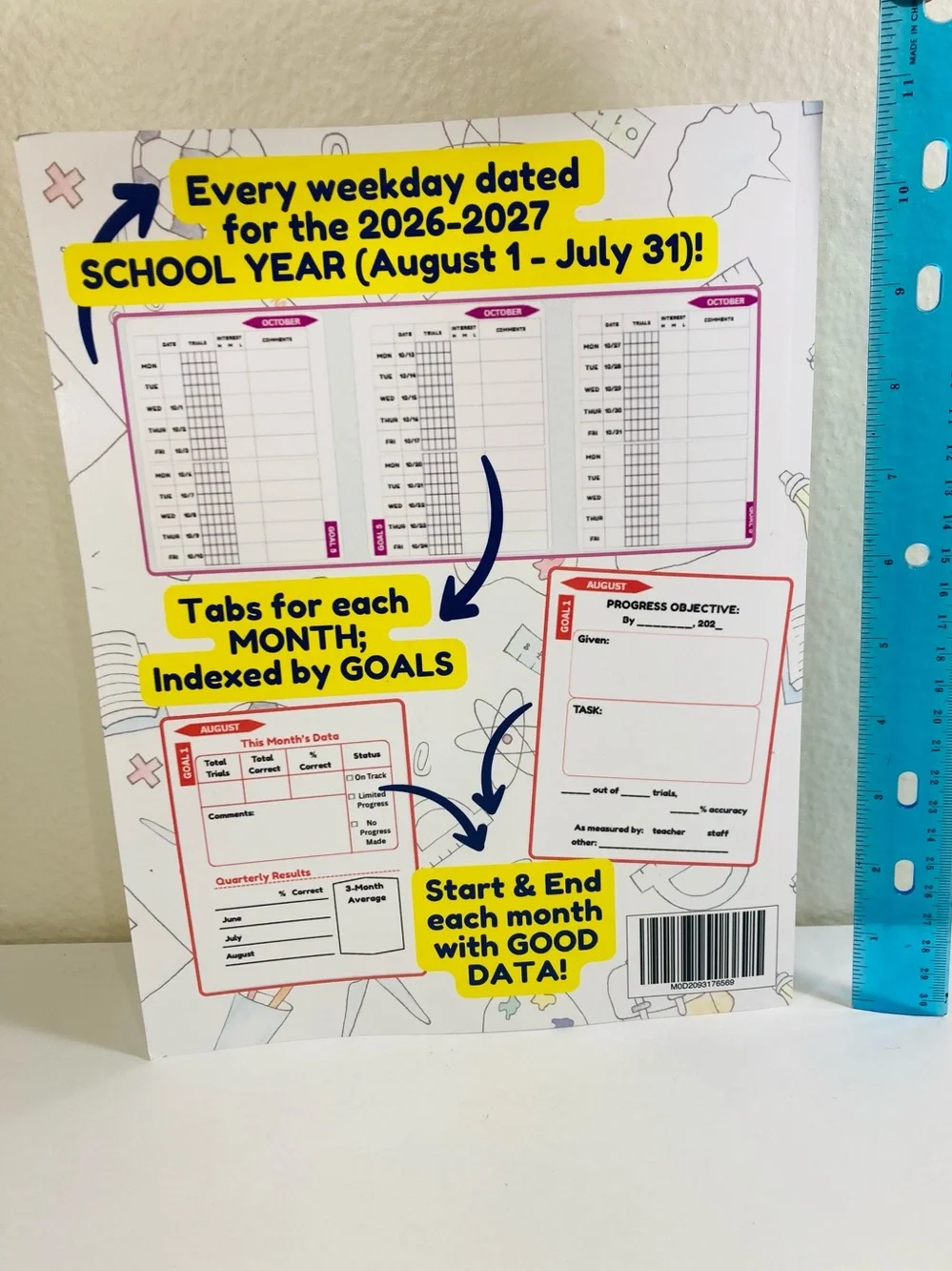 NEW IEP Data Collection Book Up to 5 Goals August 1, 2026 - July 31, 2027 DATED